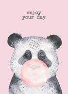 verjaardag kaart hip panda enjoy your day